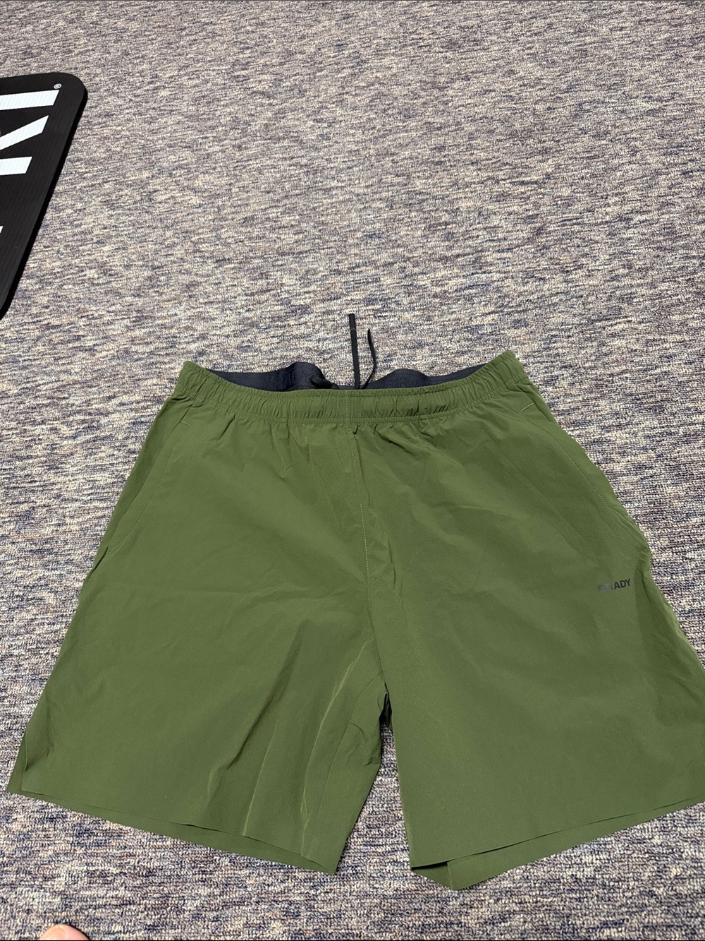 Men's Olive Green Performance Shorts